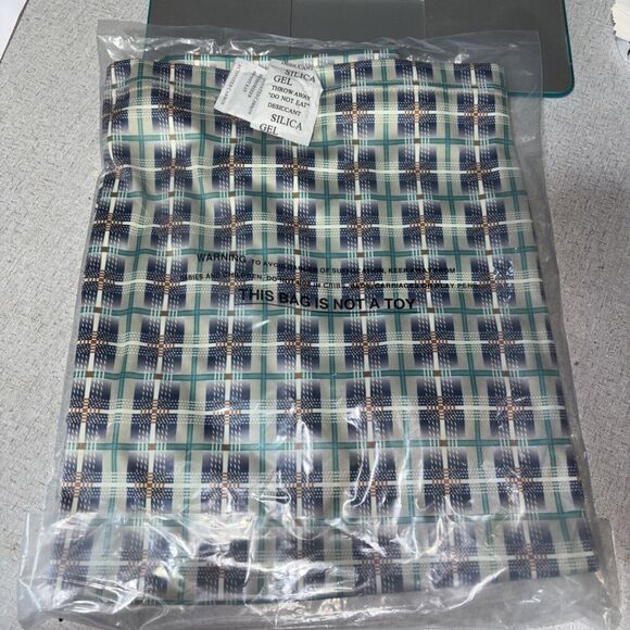 QED style mens Medium striped polo Jade Kamas NWT Pearl Button - Picture 4 of 5